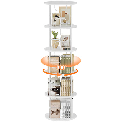 3-5 Tier SpinningBookshelf Tower 360°