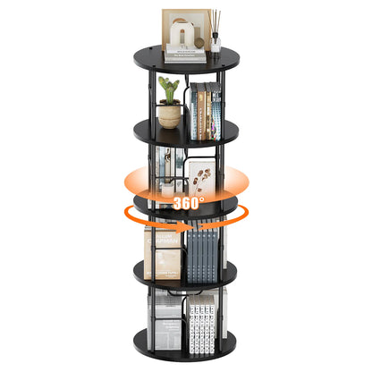 3-5 Tier SpinningBookshelf Tower 360°