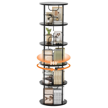 3-5 Tier SpinningBookshelf Tower 360°