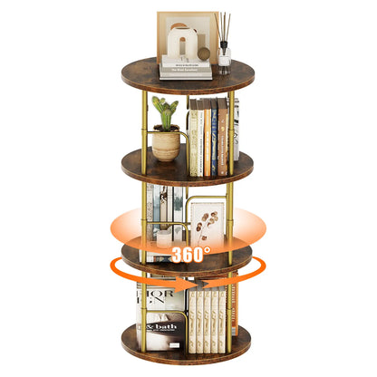 3-5 Tier SpinningBookshelf Tower 360°