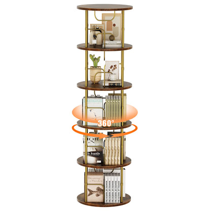3-5 Tier SpinningBookshelf Tower 360°